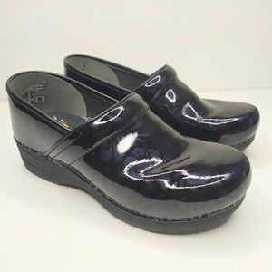 Dansko Women's 41 LT Pro Henna Floral Patent Nursing Clogs Comfort Shoes US 10.5